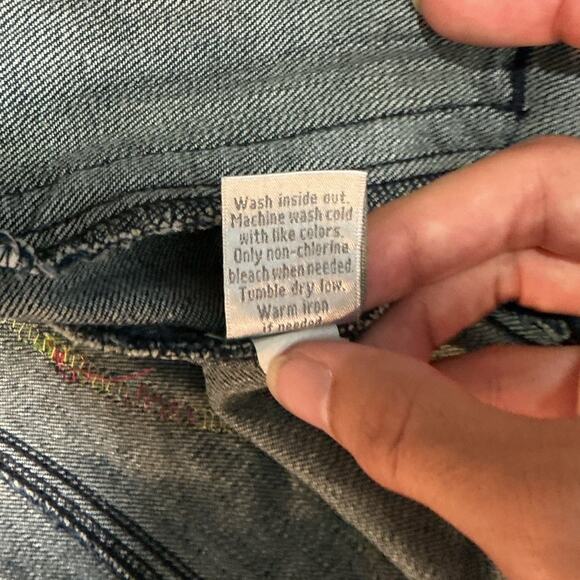 Upcycled Blue Denim Betty Boop Jean Jacket Sz M - Picture 6 of 13